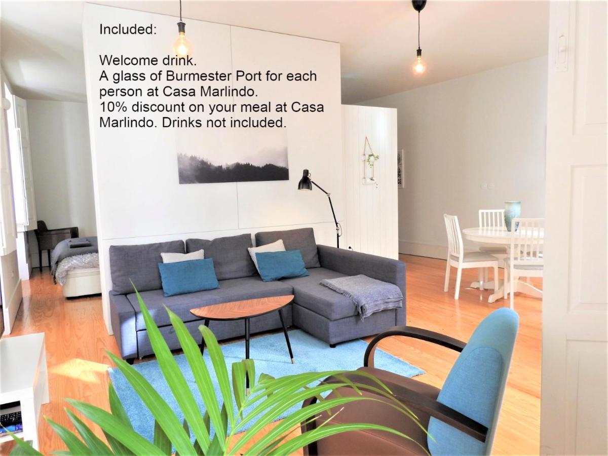 Oporto Delight 1 Luxury Apartment In Historic Center With Balcony Max 4 P Экстерьер фото